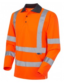 Leo Woolsery P06-O Coolviz Polo Shirt Orange